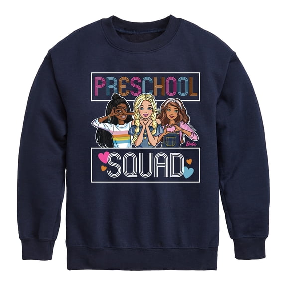 Barbie - Back To School Graphic Long Sleeve Fleece Sweatshirt
