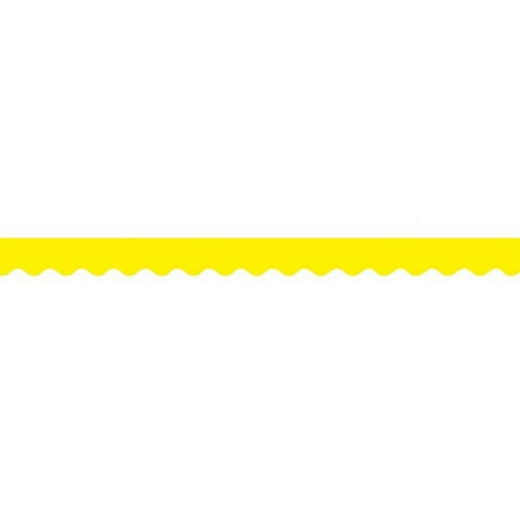 Teacher Created Resources 4175 Yellow Scalloped Border Trim