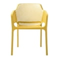 thumbnail image 1 of Silla de Exterior Apilable Amarilla con Asiento Acolchado Impermeable de Espuma, 1 of 3