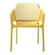 thumbnail image 1 of Silla de Exterior Apilable Amarilla con Asiento Acolchado Impermeable de Espuma, 1 of 3