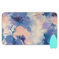 Oil Painting Flowers Ironing Board Covers Heat Resistant Ironing Pad Mat Portable for Travel Washer Dryer Table