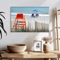 thumbnail image 3 of Elephant Stock Myrtle Beach Scene Wall Art - Horizontal Canvas Wall Art - Living Room Wall Decor - Beach Canvas - Orange And Red Decor - 24" x 16", 3 of 8