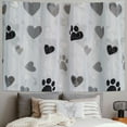thumbnail image 2 of Orinice Dog Paw Print Hearts Tapestry Wall Hanging Unique Style Graphic Tapestries Home Decor for Living Room Bedroom Apartment Farmhouse Dorm 40x30inch, 2 of 6