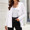 thumbnail image 2 of Bxsruta Womens Cardigan Sweaters Long Sleeve Button Down V Neck Casual Knit Outwear, 2 of 7