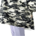 thumbnail image 6 of Bare Homey Plush Sherpa Wearable Blanket - Fluffy & Soft - Lightweight - Kids, Camo - Gray, 6 of 9