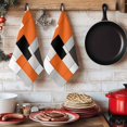 thumbnail image 6 of Burnt Orange Black Kitchen Towels Set of 4, Modern Abstract Geometric Absorbent Dish Towels for Kitchen, Microfiber Hand Towel, Quick Drying Tea Towel for Cleaning Decorative Dishcloths, 6 of 7