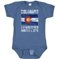 thumbnail image 3 of Inktastic Established August 1, 1876 Colorado Flag Boys or Girls Baby Bodysuit, 3 of 5