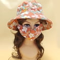 thumbnail image 5 of Flower New Protect Neck Anti-uv Bucket Hat With Mask Sunscreen Hat Agricultural Work Hat Tea Picking Cap Fisherman Hat PURPLE INTEGRATED MASK AND HAT, 5 of 6