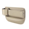 thumbnail image 1 of Car Leather Cup Holder Bag Seat Storage Box Adjustable Car Seat Storage Box Leather Cup Holder Bag With Cup Holder For Phones Glasses Keys Cards, 1 of 4