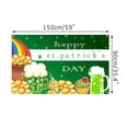 thumbnail image 5 of St. Patrick's Day Decorations Banners Happy St Patricks Day Backdrops,59x35inch St Patricks Shamrocks Background for Irish Luck Day Wall Photography Prop Booth Party Decors, 5 of 6