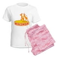 thumbnail image 6 of CafePress - Vintage Wisconsin Cheese Pajamas - Women's Short Sleeve Print T-Shirt and Pants Light Cotton Pajama Set, 6 of 7