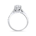 thumbnail image 3 of Bague de Fiançailles Solitaire en Diamant Rond 1/5ct Or Blanc 14K, 3 of 4