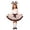 Coffee, variant on shoper Girls Carnival Celebration Tutu Dress Set with Matching Hairband for Festive Parties and Special Events, Baby Girl Outfit Sets