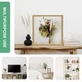 thumbnail image 6 of 1-Pack Dried Flower Frame, 6 x 6 Inch Double Acrylic Wooden Dried Flower Photo Floating Frame [Wood Color], 6 of 7