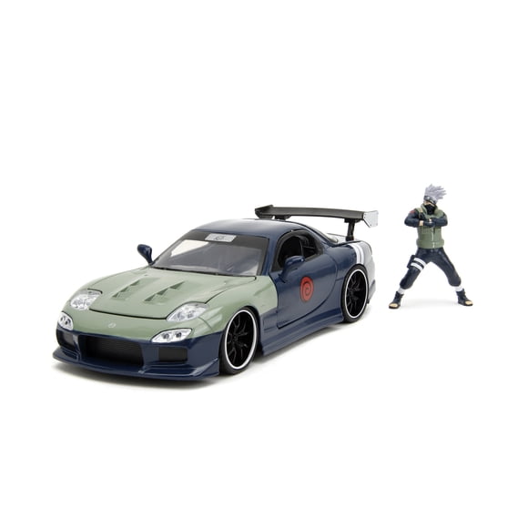 Naruto 1:24 1995 Mazda RX-7 Die-Cast Car & 2.75" Kakashi Hatake Figure