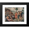 thumbnail image 2 of Alexander Belopotocký 14x12 Black Modern Framed Museum Art Print Titled - Biblical Scene I. (1845-1865), 2 of 5