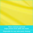 thumbnail image 5 of Way to Celebrate! Plastic Party Tablecloths, 108 x 54in, Neon Yellow, 3ct, 5 of 6