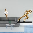thumbnail image 2 of Figura De Resina De Arte Abstracto De Chica Corredora, Escultura Moderna, Estatua Creativa Para Decoración Del Hogar, Recuerdos Para La Entrada De La Oficina O La Mesa., 2 of 8