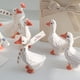 thumbnail image 1 of Adornos de pato de yeso, adornos de pato blanco, figura de pato de yeso, linda decoración de pato, mayor durabilidad, 1 of 12
