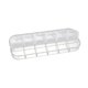 thumbnail image 3 of Caja de Almacenamiento de Componentes PS Fija 12 Rejillas Blanca Transparente 130x52x15mm 2 Pcs, 3 of 4