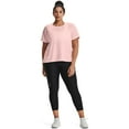 thumbnail image 2 of Under Armour Women's HeatGear High Rise No-Slip Waistband 7/8 Leggings (Black/White, XLT), 2 of 3