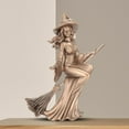 thumbnail image 3 of Personajes Abstractos de Brujas, Figuritas de Jardín de Hadas, Escultura Artística, Estante de Mesa, Decoración, Artesanías Coleccionables 16x7x20cm Macarena Estatuilla de bruja, 3 of 8
