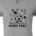 thumbnail image 4 of Inktastic Please Be Kind to Every Kind Cute Pig and Flowers Women's T-Shirt, 4 of 5