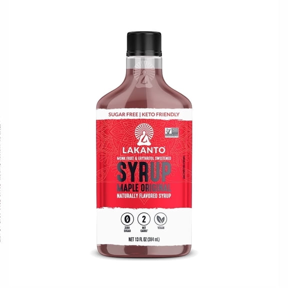 Lakanto Sugar-Free Keto Maple Flavored Syrup, 13 fl oz