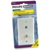 Philips Magnavox Phone/75-Ohm Cable Wall Plate Jack