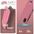 thumbnail image 2 of TUDIA MergeGrip Moxee M2160 Phone Case MH-T6000 Dual Layer Heavy Duty - Smokey Pink, 2 of 6