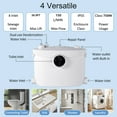thumbnail image 4 of SUPERFLO 750W Macerating Toilet System - Dual Flush, Upflush Toilet for Basement with 4 Water Inlet & Attics, Incinerator Composting Toilets with Macerator Pump, Quiet Operation, Space Saving, 4 of 7