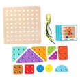 thumbnail image 4 of Runquan Wooden Lacing Threading Toy Learning Montessori for Children Kids Girls Boys, 4 of 8