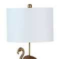 thumbnail image 3 of Benjara Polyresin Standing Flamingo Design Table Lamp with Round Base, Gold, 3 of 5
