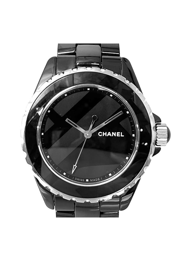 Pre-Owned Chanel Men's Watch J12 Untitled Black Dial AT CHANEL H5581 Automatic Ceramic