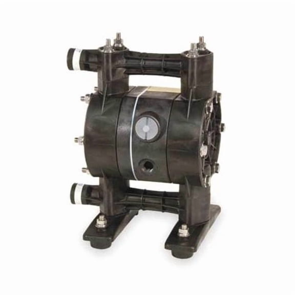 Dayton Double Diaphragm Pump, Kynar(R), Air Operated, PTFE, 15 GPM 3HJV8