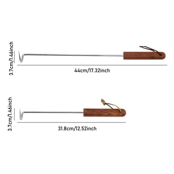 Lot de 2 couteaux à découper pour viande et dinde en acier inoxydable - Fourchette à découper et trancheuse - Outils de barbecue gastronomiques - Couteaux pour poitrine de viande, rôti et jambon