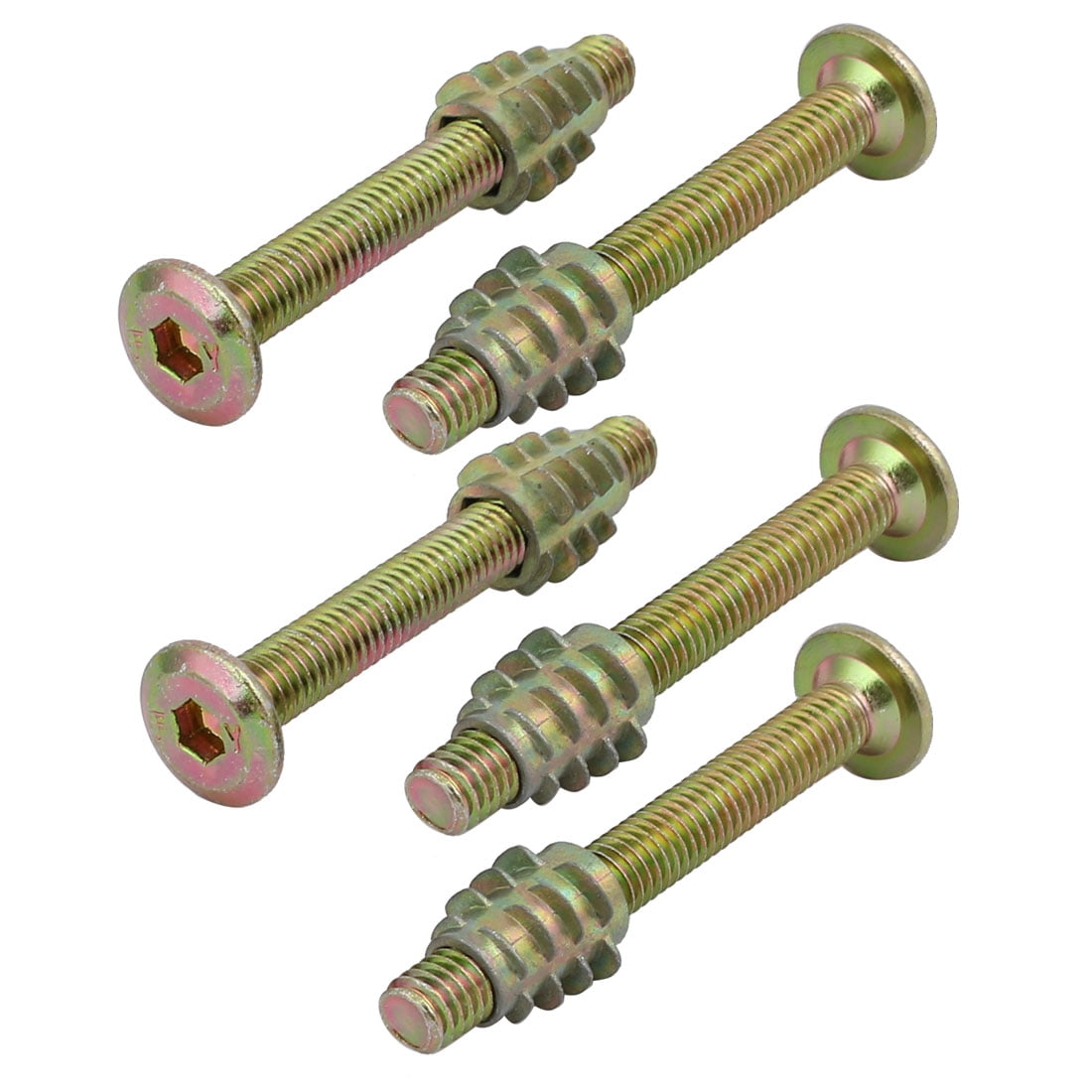 Raccords Rapides OD 6mm X 1/4 NPT - Lot De 5, Laiton Nickelé, Pour Systèmes Pneumatiques Industriels