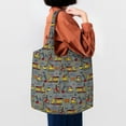 thumbnail image 4 of Wukai Funny Construction Sturdy and Stylish Reusable Canvas Tote Bag: Eco-Friendly, Heavy-Duty Grocery Shopping Bag with Reinforced Handles, 4 of 7