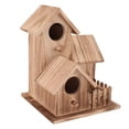 thumbnail image 1 of Casa Para Pájaros De Madera, Poste De Madera, Casa Para Pájaros Anidada, Amplia Adaptabilidad, Cómoda Para Jardín, Patio, 1 of 7