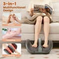 thumbnail image 3 of Gymax Foot & Calf Massager Electric Deep Kneading Waist Massager w/ Vibration & Heat, 3 of 10