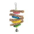 thumbnail image 3 of Towel Gourd Handmade Chewing Pecking Toys With Bell for Parrots Birds Have Fun, 3 of 8