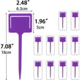 thumbnail image 2 of 10PCS 2.48"x7.08" Tee Plastic Plant Labels Colorful Plastic Plant Tags T Garden Label Waterproof Nursery Marker, 2 of 7