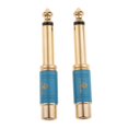 thumbnail image 2 of Adaptador de audio y video Adaptador De Audio Y Vídeo Macho A RCA Hembra De 6,5 Mm Chapado En Oro Azul azul Magideal Adaptador de audio y video, 2 of 6