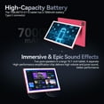 thumbnail image 3 of Android 15 Tablet with Keyboard, 128GB ROM(1TB Expand), Octa Core, 5G/2.4G WiFi, 7000mAh, BT V5.0, with Case, Mouse, Stylus, Split-Screen(Pink), 3 of 9