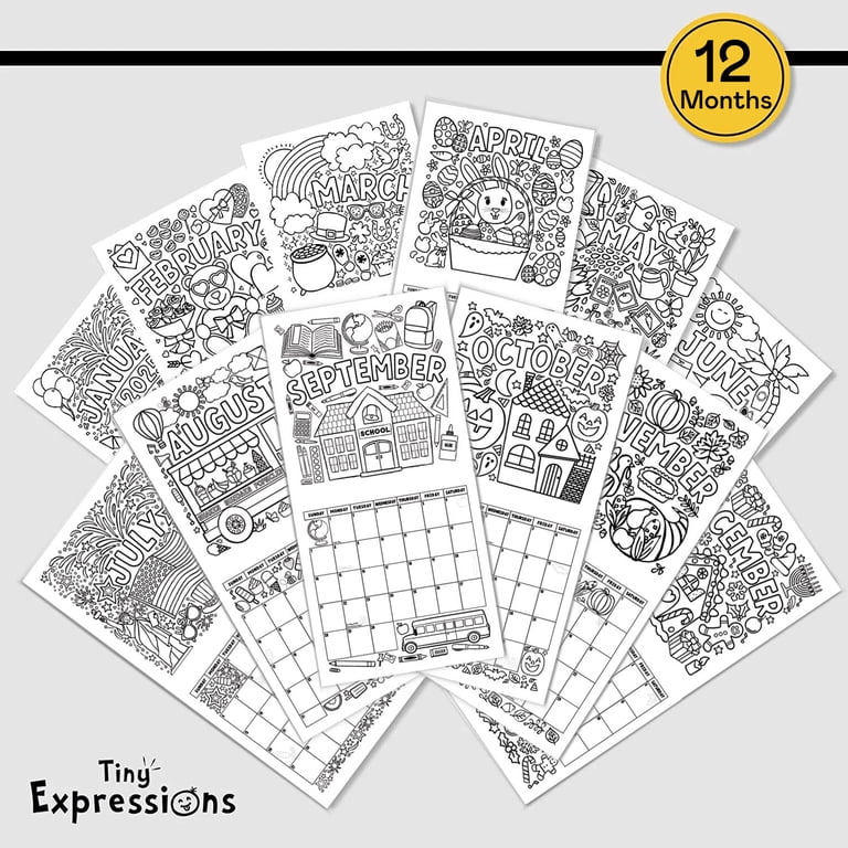 tiny-expressions-cute-big-2024-coloring-wall-calendar-for-kids-walmart-com