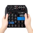 thumbnail image 2 of Soporte para computadora, 110-220 V, 4 canales, mini mezclador de audio Bluetooth, consola de mezcla, 2 of 5