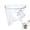 clear, variant on PQPO Flour Funnel Pouring Chute Accessory Compatible with KitchenAid Mixer