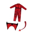 thumbnail image 4 of Disfraz de mono de Halloween, decoración de dibujos animados, atuendo reutilizable para niños, evento, festival Rojo, 4 of 8
