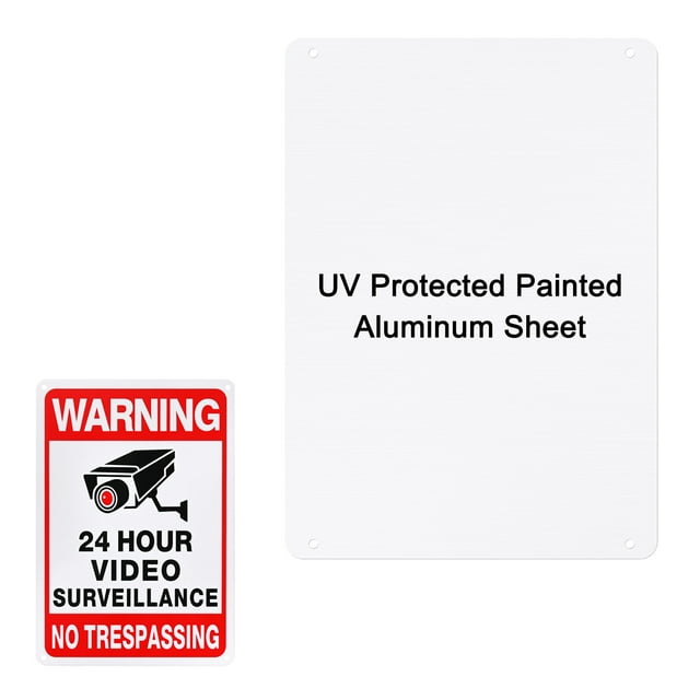 Uxcell 1-Pack Letreros Metálicos en Blanco 10x14 Pulgadas Letreros de Aluminio en Blanco para Manualidades/Jardín/Exteriores Grosor 0.03 Pulgadas