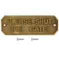thumbnail image 1 of Door Board,PLEASE SHUT THE GATE Door Warning Sign Door Sign Board Professionally Tested, 1 of 12